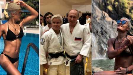 Ka shirit të zi në xhudo, por shihni sesi një grua rrëzon Putin në tapet [VIDEO]