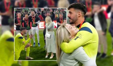 Nga 'follow' në Instagram tek propozimi në stadium, historia e dashurisë së futbollistit shqiptar me bashkëshorten